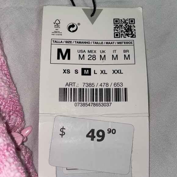 ZARA TWEED SHORTS - Picture 3 of 4